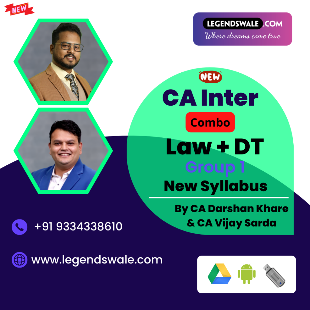 CA Inter New Syllabus Combo Corporate Other Laws Direct Tax Regular