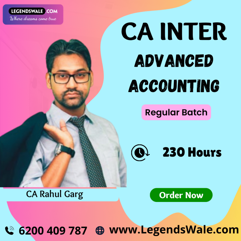 CA Inter New Syllabus Advanced Accounting Regular Batch By CA Rahul ...