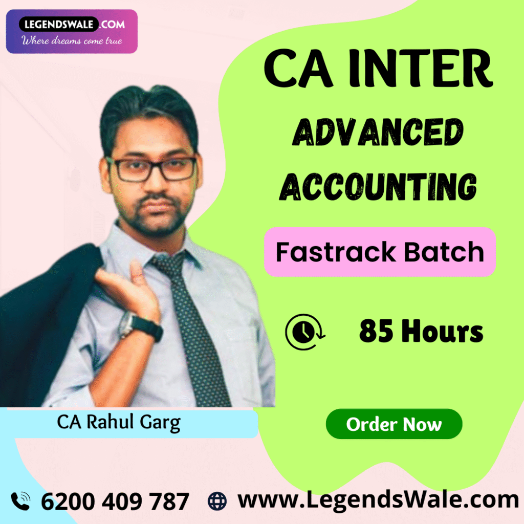 CA Inter New Syllabus Advanced Accounting Fastrack Batch By CA Rahul ...