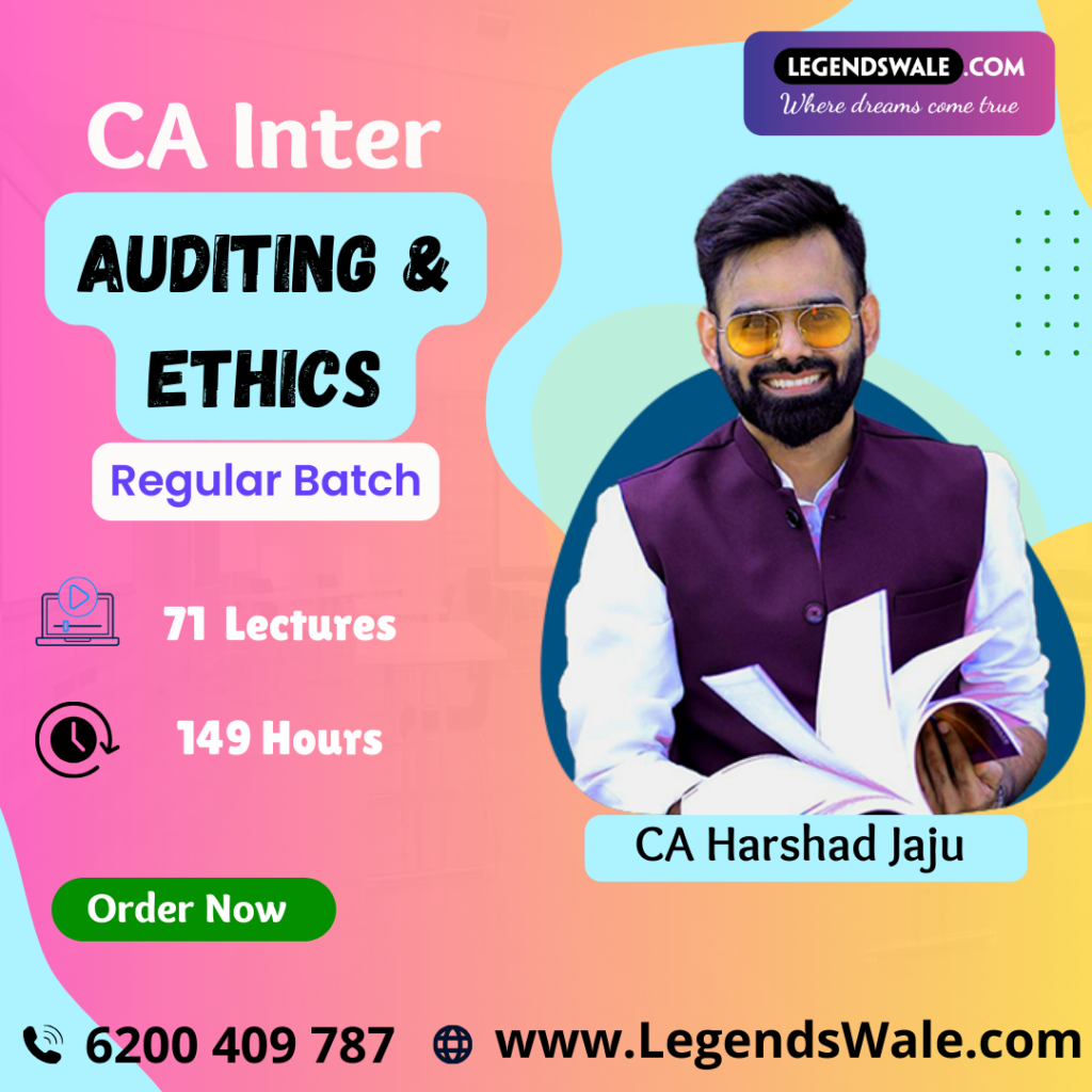 CA Inter New Syllabus Auditing & Ethics Regular Batch By CA Harshad ...