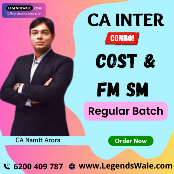 CA Inter New Syllabus Combo Cost FM & SM Regular By CA Namit Arora ...