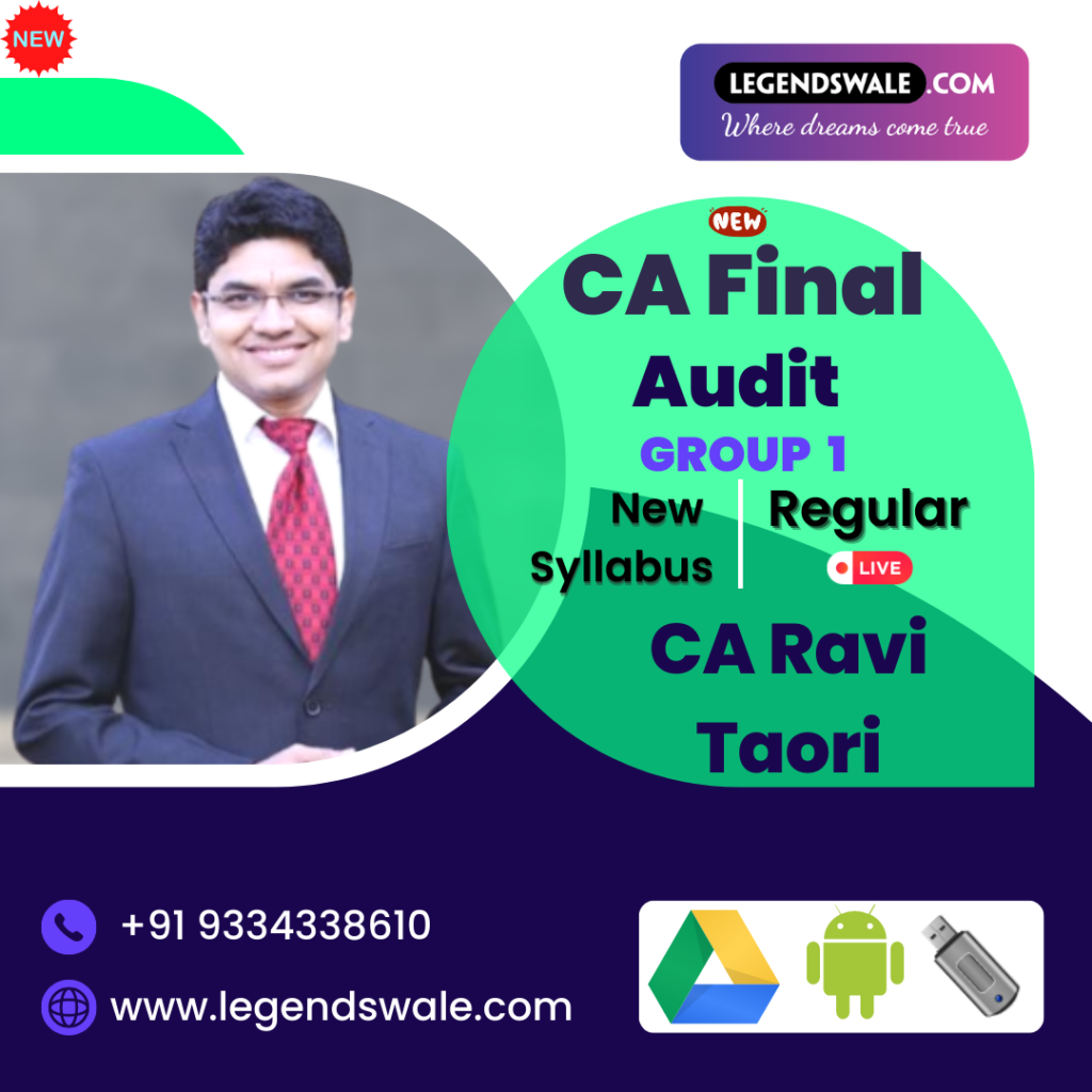 CA Final New Syllabus Audit Regular In-Depth Full Course By CA Ravi ...