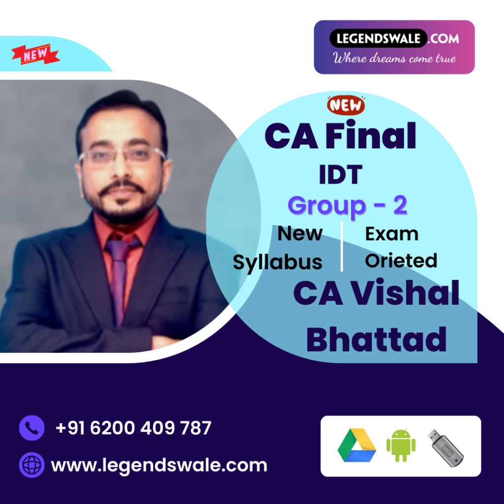 CA Final New Syllabus Indirect Tax Regular Exam-Oriented Batch by CA ...