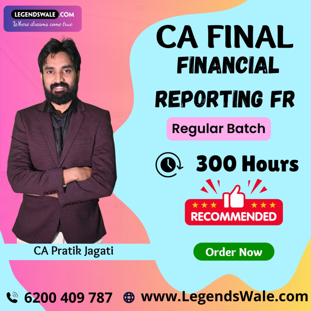 CA Final New Syllabus Financial Reporting FR Regular Batch By CA Pratik ...