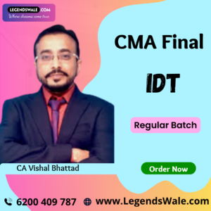 CMA Final New Syllabus Indirect Tax Regular Live Batch By CA Vishal Bhattad
