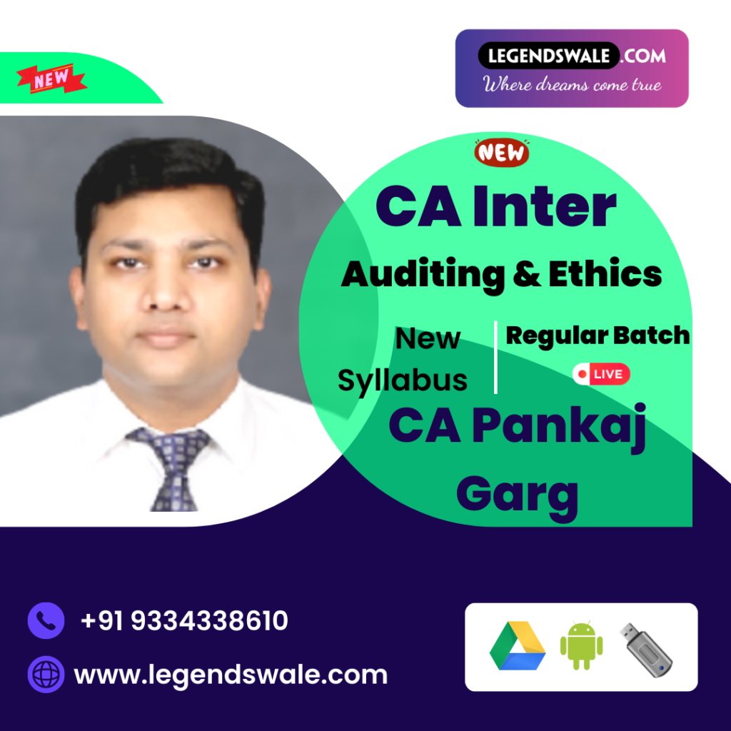 CA Inter New Batch Auditing & Ethics Regular Live Batch By CA Pankaj ...