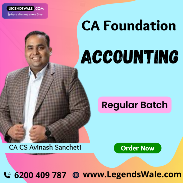 CA Foundation New Syllabus Accounting Regular Batch By CA Avinash ...