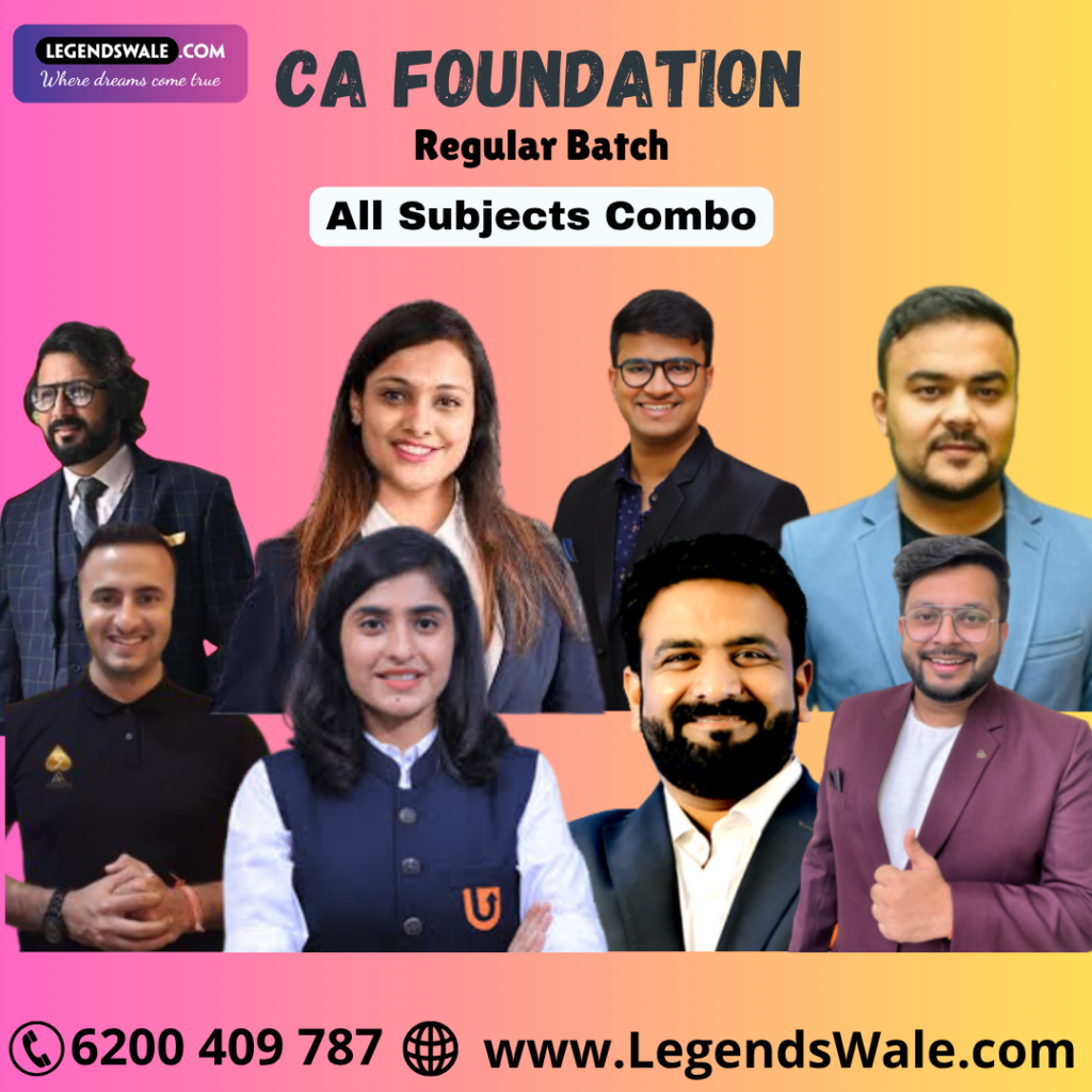 CA Foundation New Syllabus Combo Regular Live Batch By Swapnil Patni ...