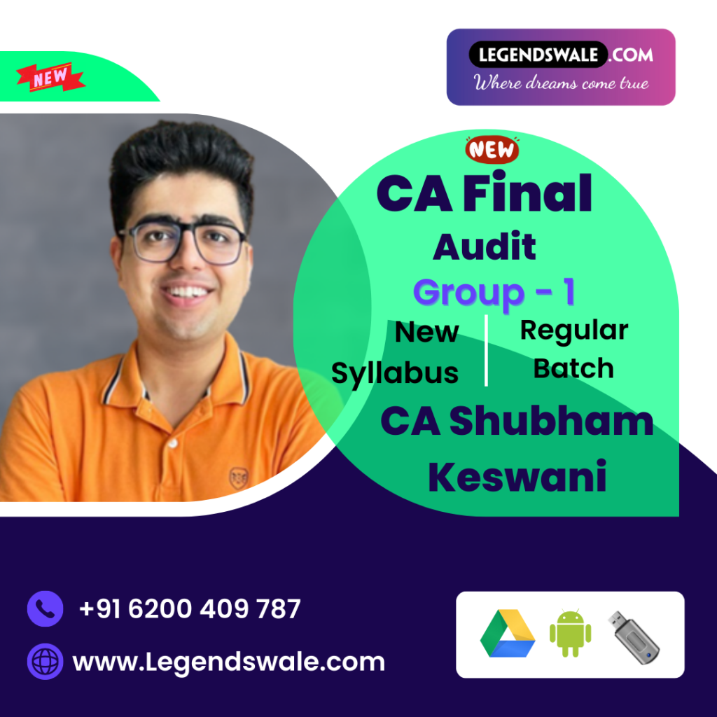 CA Final New Syllabus Audit Regular Batch By CA Shubham Keswani ...