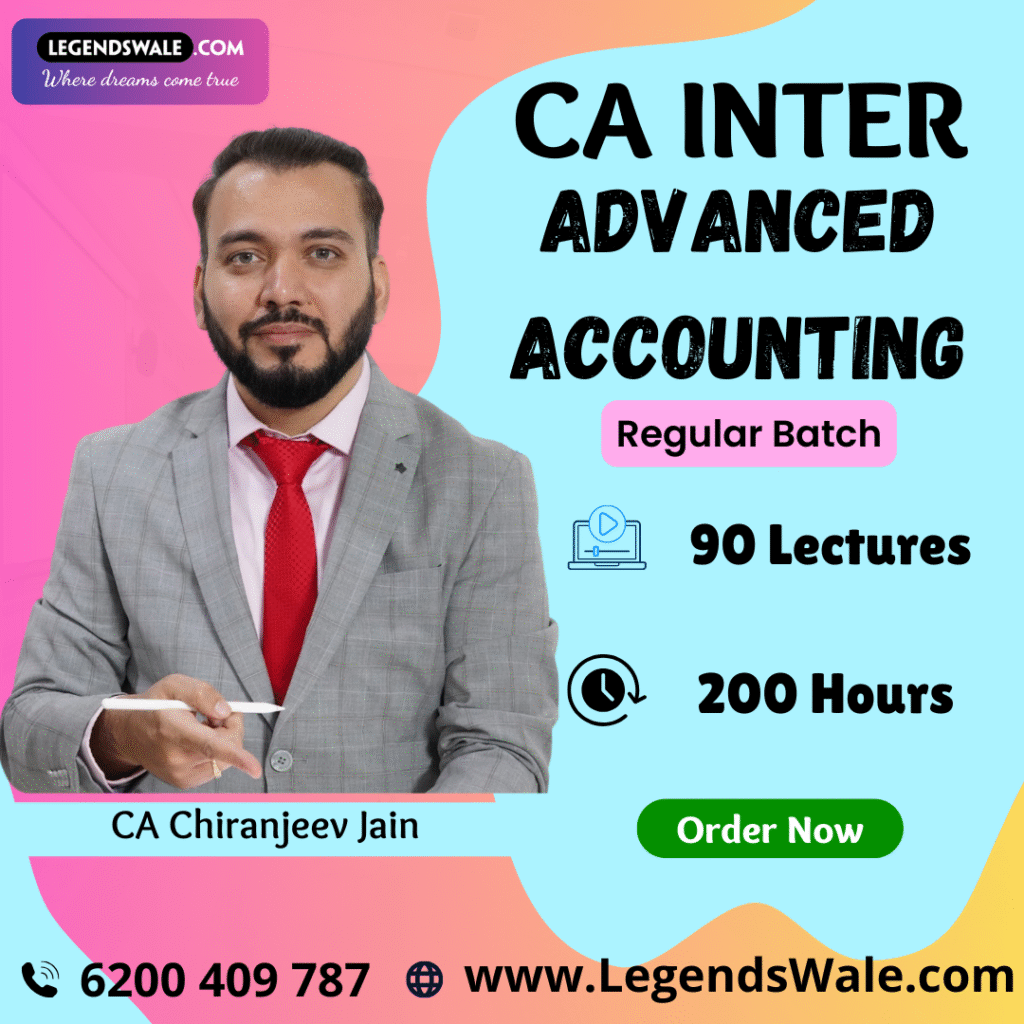 CA Inter New Syllabus Advanced Accounting Regular Batch English By CA ...