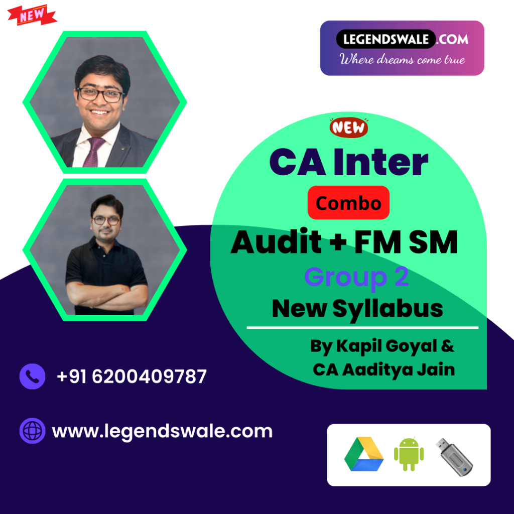 CA Inter New Syllabus Combo Auditing & Ethics + FM SM Regular Batch By ...