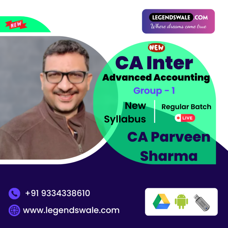 CA Inter New Course Advanced Accounting Regular Batch By CA Parveen ...