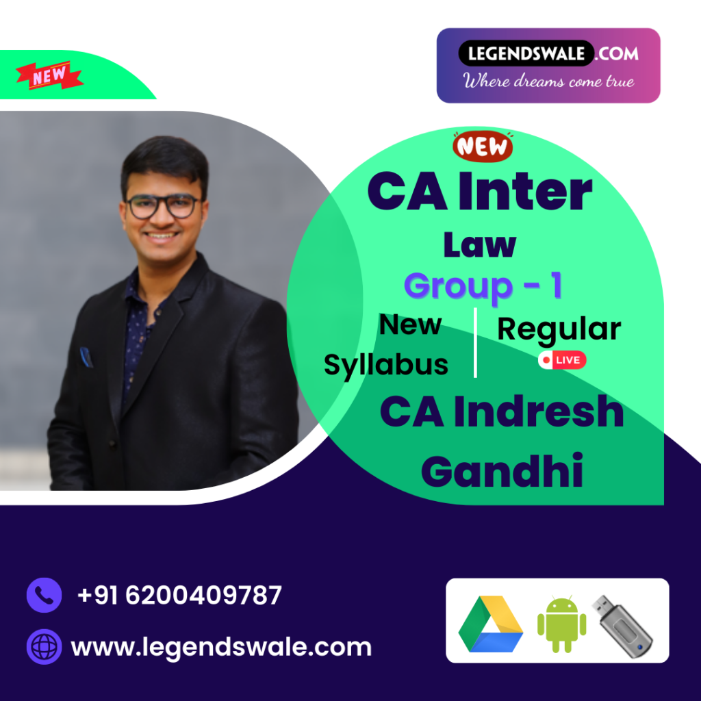 CA Inter New Syllabus Corporate & Other Laws Regular Live Batch By CA ...