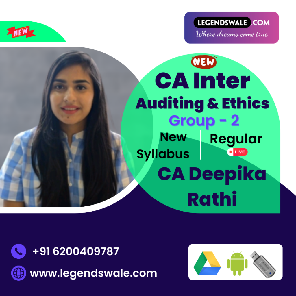CA Inter New Syllabus Auditing & Ethics Regular Live Batch By CA ...