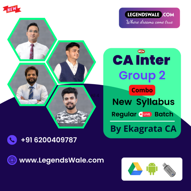 CA Inter New Syllabus Combo Group 2 (Cost + Audit + FM-SM) Regular ...