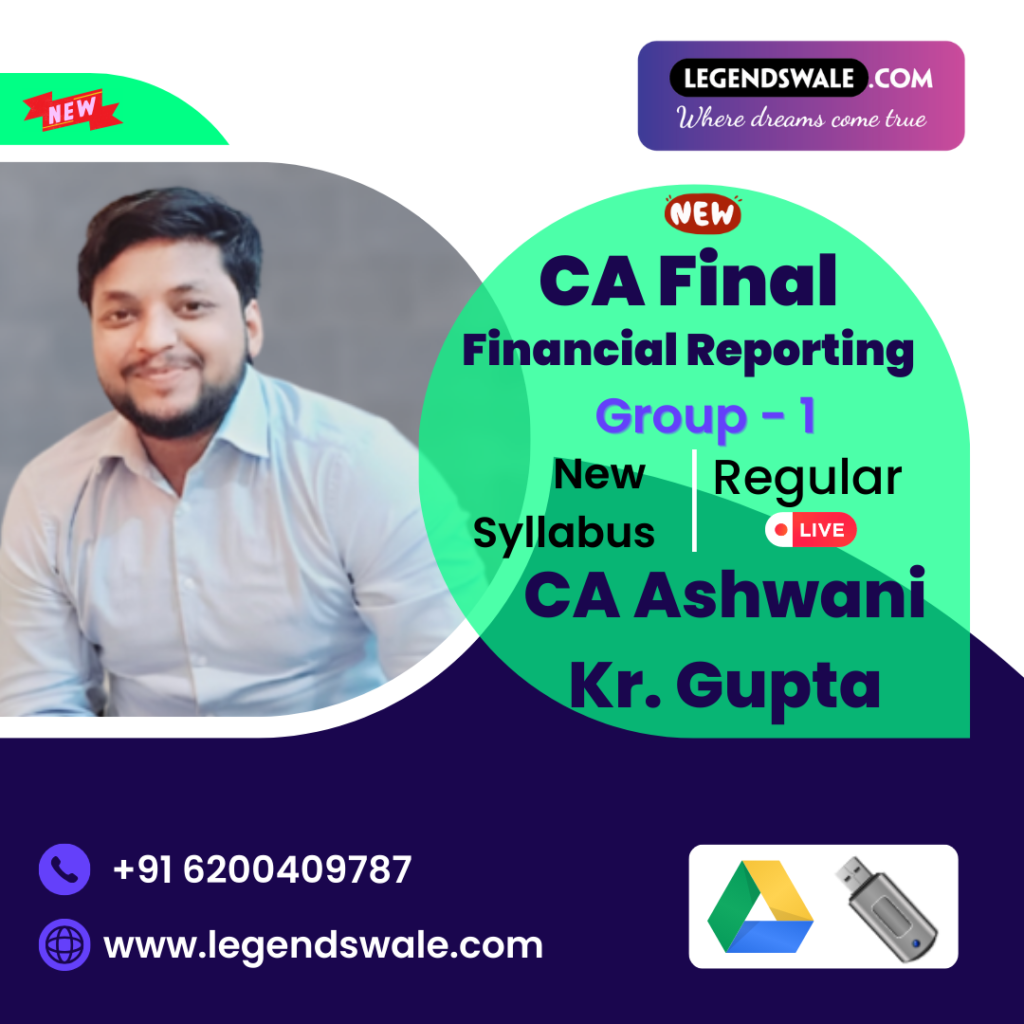 CA Final New Syllabus Financial Reporting FR Regular Batch By CA ...
