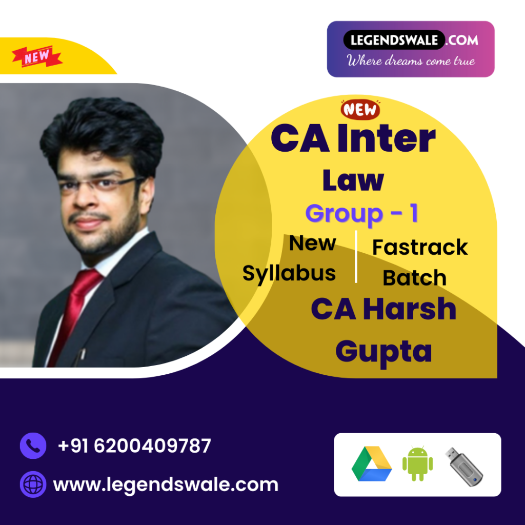 CA Inter New Syllabus Corporate & Other Laws Fasttrack Batch By CA ...