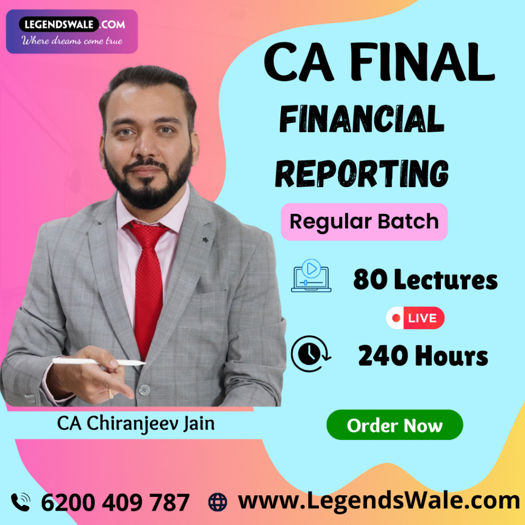 CA Final New Syllabus Financial Reporting FR Regular Batch By CA ...