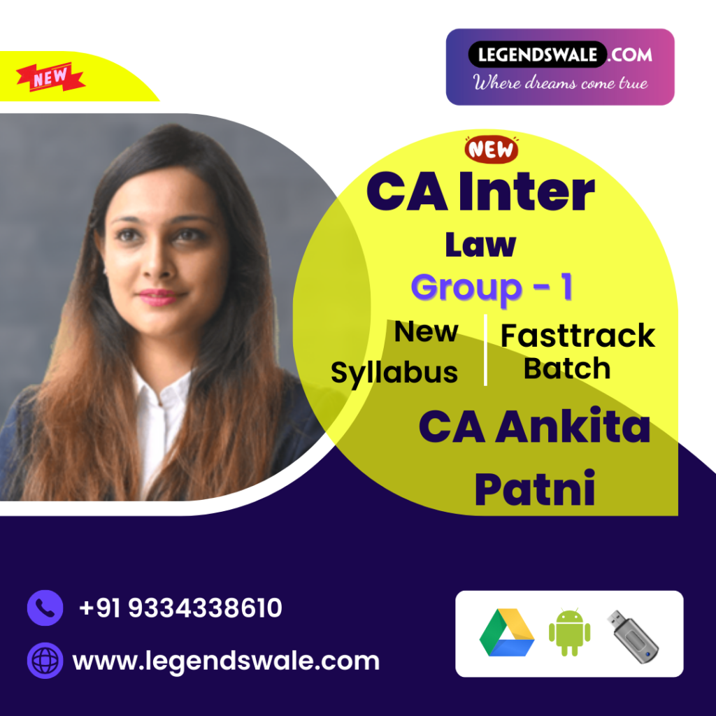 CA Inter New Syllabus Corporate & Other Laws Exam Oriented Batch By CA ...