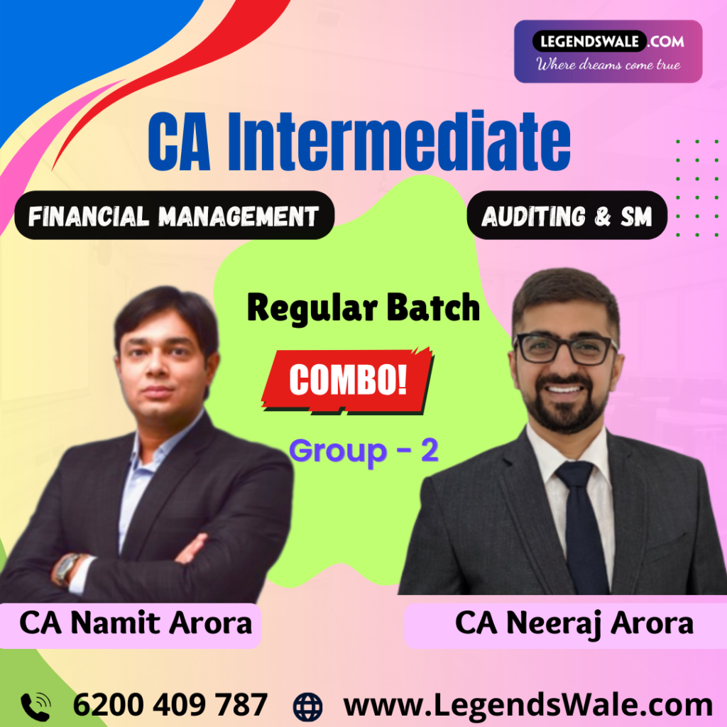 CA Inter New Syllabus Combo Audit + FM + SM Regular Batch By CA Namit ...