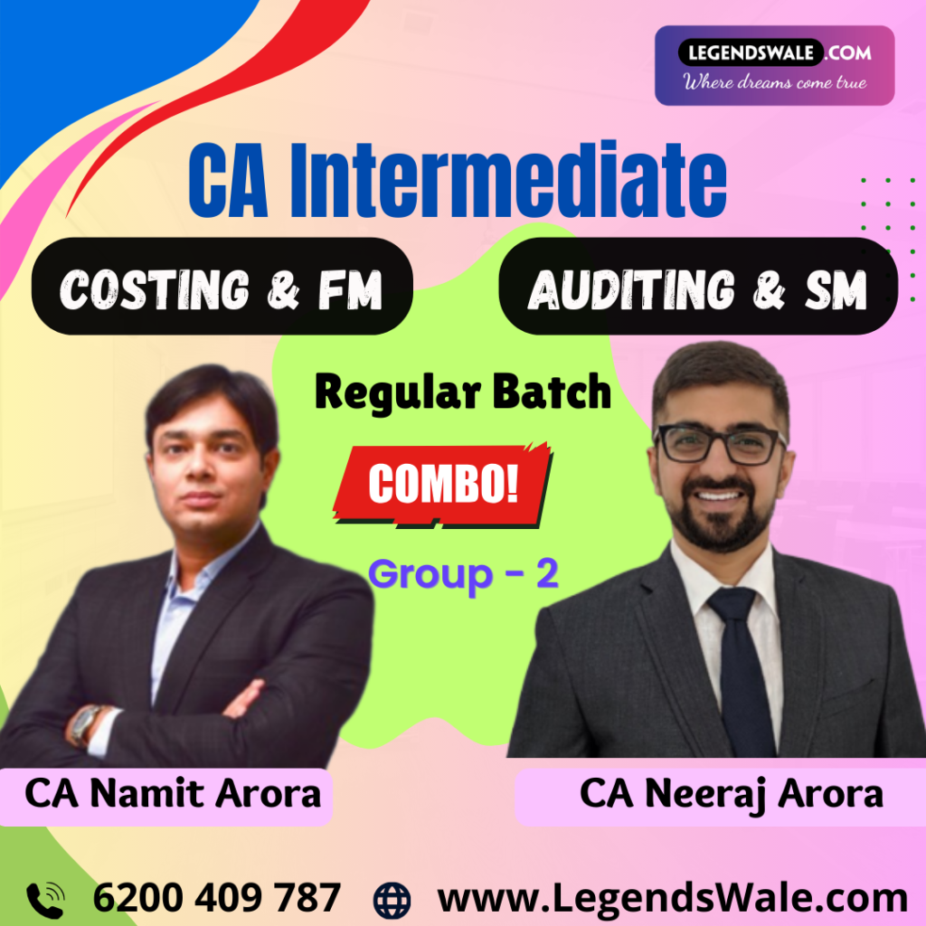 CA Inter New Syllabus Group 2 Combo Regular Batch By CA Neeraj Arora ...