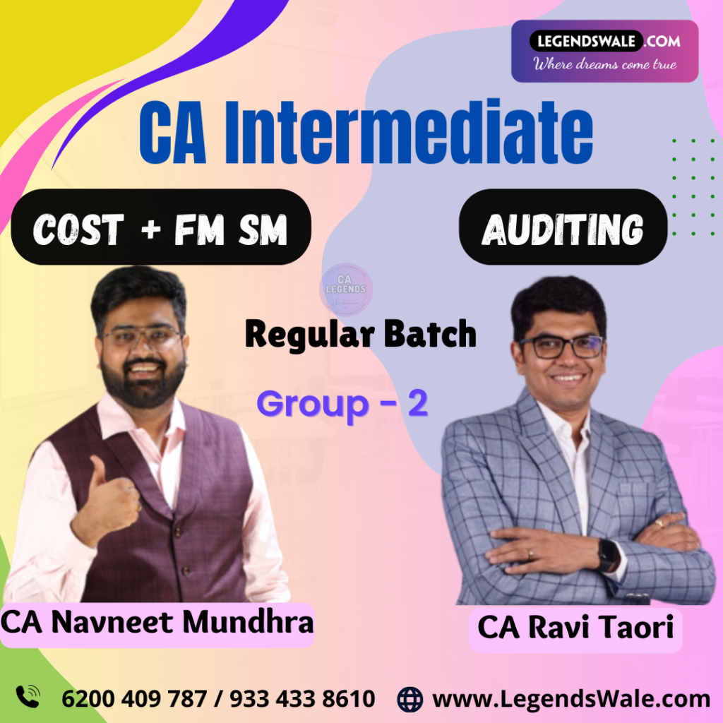 CA Inter New Syllabus Group 2 Combo Batch By CA Navneet Mundhra & CA ...