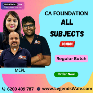 CA Foundation Combo All 4 Subjects Regular Batch By MEPL