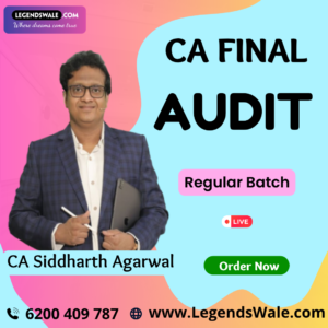 CA Final New Syllabus Audit Regular Batch By CA Siddharth Agarwal