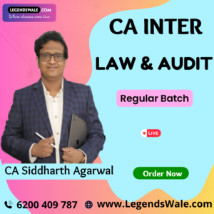 CA Inter New Syllabus Corporate & Other Laws & Audit Combo Regular Batch By CA Siddharth Agarwal