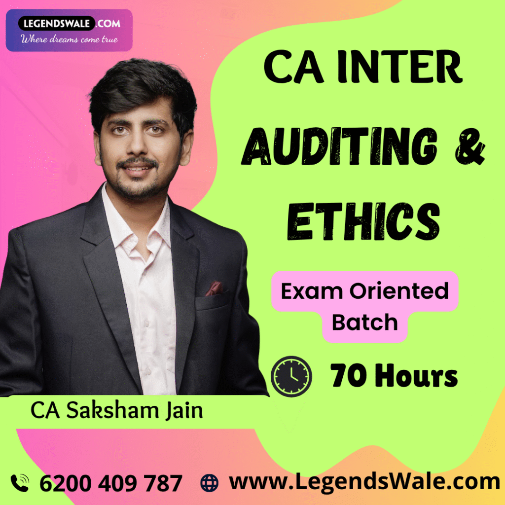 CA Inter New Syllabus Auditing & Ethics Exam Oriented Batch By CA ...