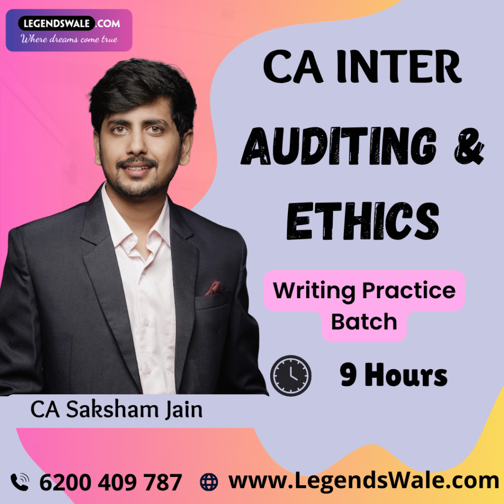 CA Inter New Syllabus Auditing & Ethics Writing Practice Batch By CA ...
