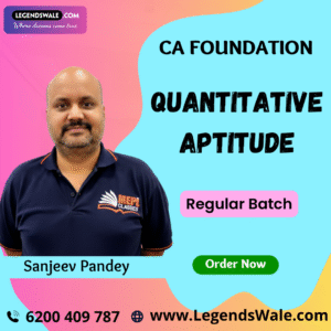 CA Foundation New Syllabus Quantitative Aptitude Regular Batch By Sanjeev Pandey MEPL