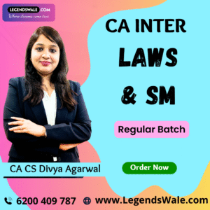 CA Inter Corporate & Other Laws & Strategic Management Regular Batch By CA CS Divya Agarwal