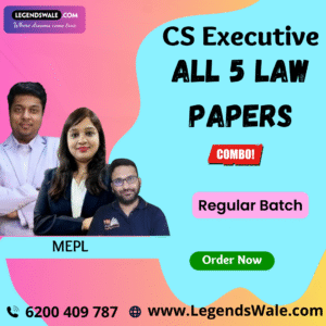 CS Executive Both Group All 5 Law Papers Combo Regular Batch By MEPL