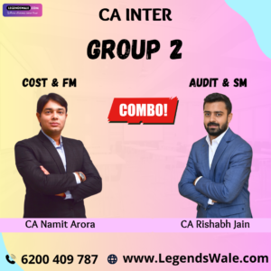 CA Inter New Syllabus Group 2 Combo  Regular Batch By CA Rishabh Jain & CA Namit Arora