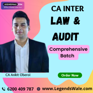 CA Inter Laws & Audit Comprehensive Batch By CA Ankit Oberoi Sir
