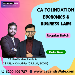 CA Foundation Economics & Business Laws Combo (Regular Batch) For Sep 26 | Jan 27 | May 27