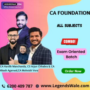 CA Foundation Exam Oriented Batch All Subjects Combo By CA Mohnish Vora, CA Hardik Manchanda, CS Arjun Chhabra & CA Akash Agarwal