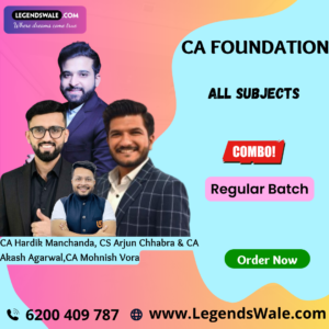 CA Foundation Regular Batch All Subjects Combo By CA Mohnish Vora ,CA Hardik Manchanda, CS Arjun Chhabra & CA Akash Agarwal