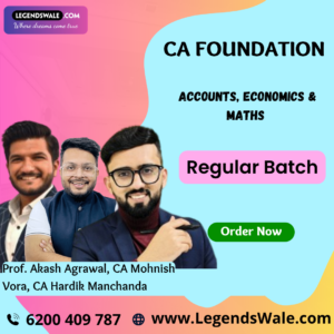 CA Foundation Accounts, Economics & Maths Combo (Regular Batch) By By CA Hardik Manchanda ,CA Akash Agarwal & CA Mohnish Vora