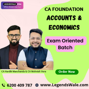 CA Foundation Accounts & Economics (Exam Oriented)  By CA Hardik Manchanda & CA Mohnish Vora