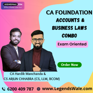 CA Foundation Exam Oriented Batch Accounts & Business Laws Combo By CA Hardik Manchanda & CS Arjun Chhabra