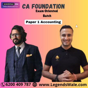 CA Foundation New Syllabus Exam Oriented Batch Paper 1 Accounting By Swapnil Patni Classes