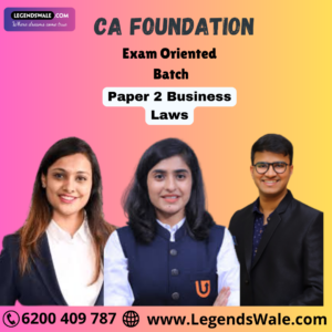 CA Foundation New Syllabus Exam Oriented Batch Paper 2 Business Laws By Swapnil Patni Classes