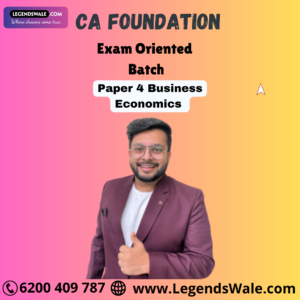 CA Foundation New Syllabus Exam Oriented Batch Paper 4 Business Economics By Swapnil Patni Classes
