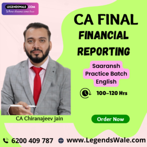 CA Final FR Saaransh Practice Batch  English By CA Chiranjeev Jain
