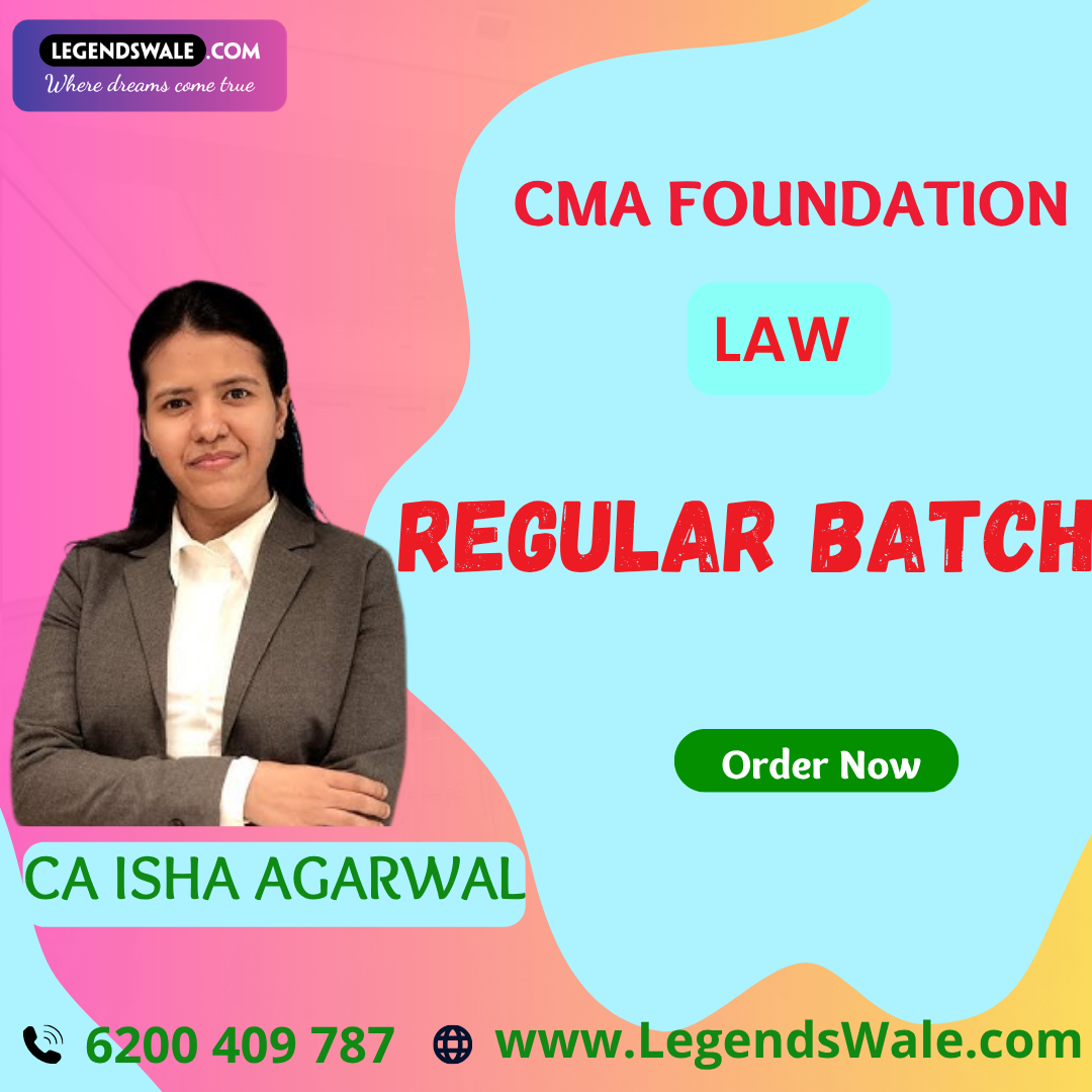 CMA Foundation New Syllabus Law Regular Batch By Navin Classes