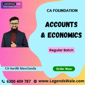 CA Foundation Accounts & Economics (Regular Batch) For Sep 26 | Jan 27 | May 27