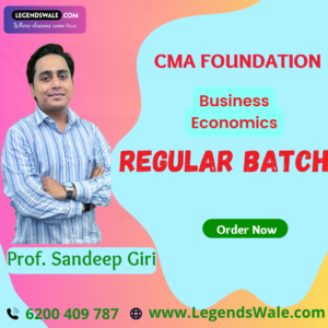 CMA Foundation New Syllabus  Business Economics Regular Batch By Navin Classes
