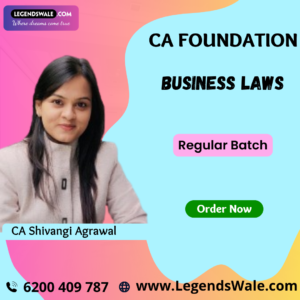CA Foundation Law New Syllabus Business Laws by CA Shivangi Agrawal